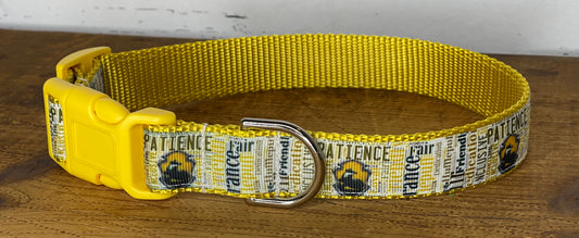 Hufflepuff Inspired Dog Collar